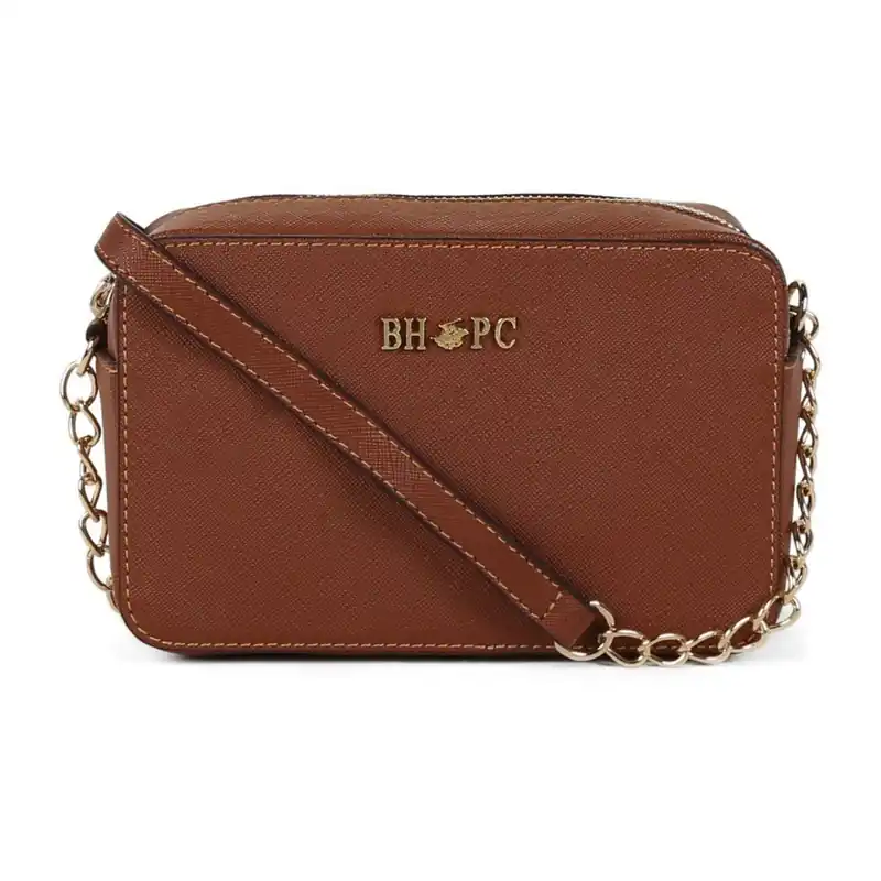Brązowa torebka ze skóry ekologicznej Beverly Hills Polo Club Tina Bonami Oferta
