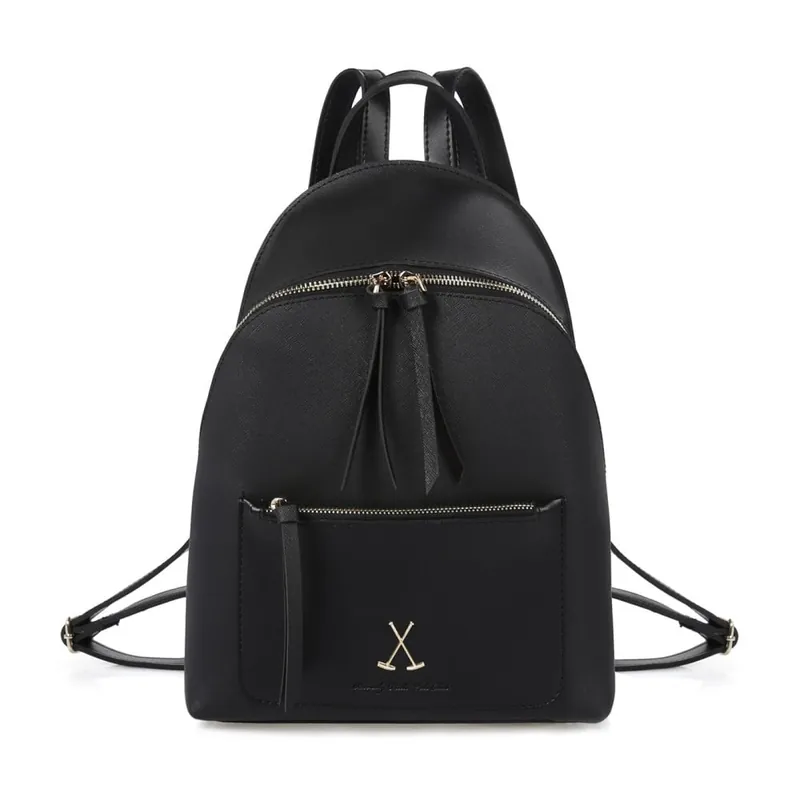 Czarny plecak ze skóry ekologicznej Beverly Hills Polo Club Fran Bonami Oferta czasowa