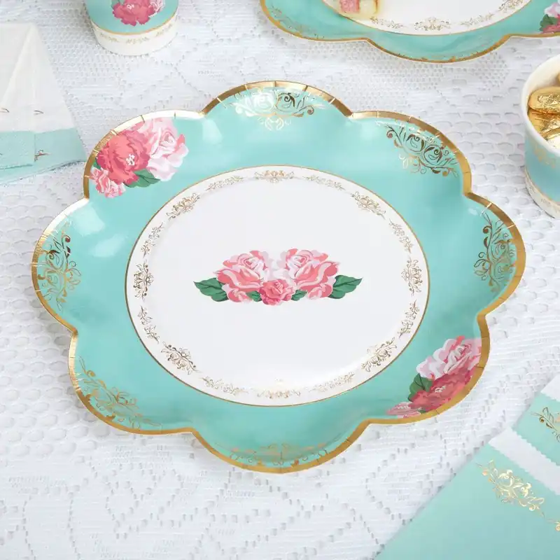Zestaw 8 talerzy papierowych Neviti Eternal Rose Bonami Premium
