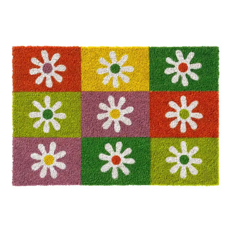 Bezpieczna płatność Wycieraczka Hamat Squares & Flowers, 40x60 cm Bonami