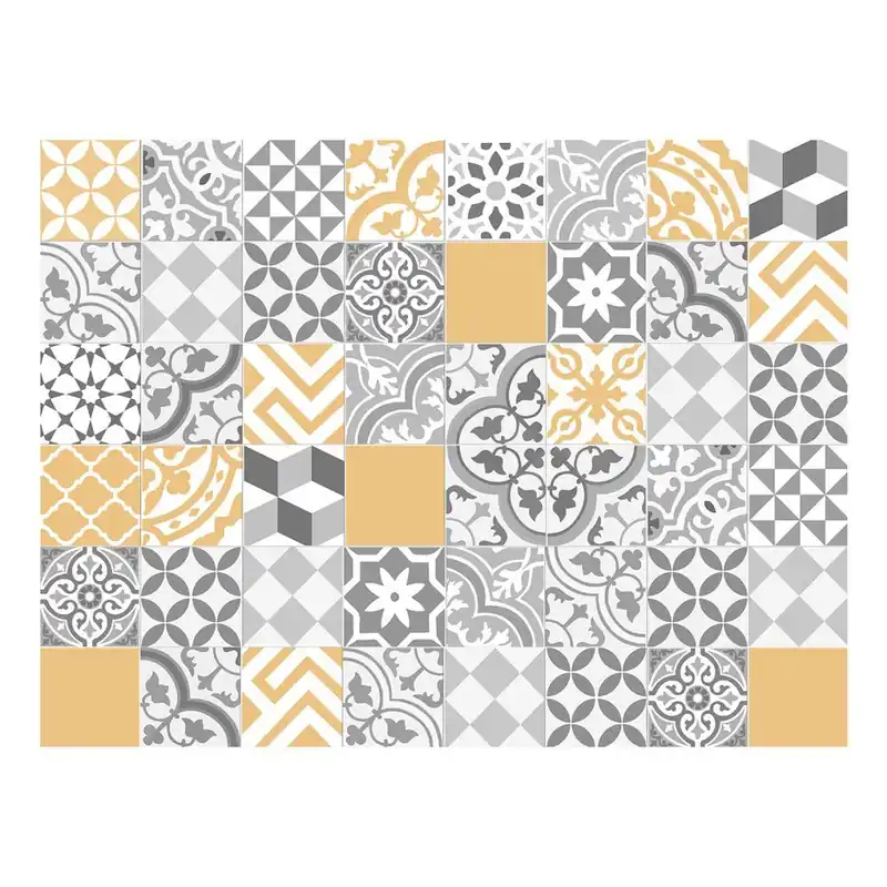 Dywan winylowy Floorart Collage Con Amarillo Liso, 100x133 cm Bonami Najlepsza cena