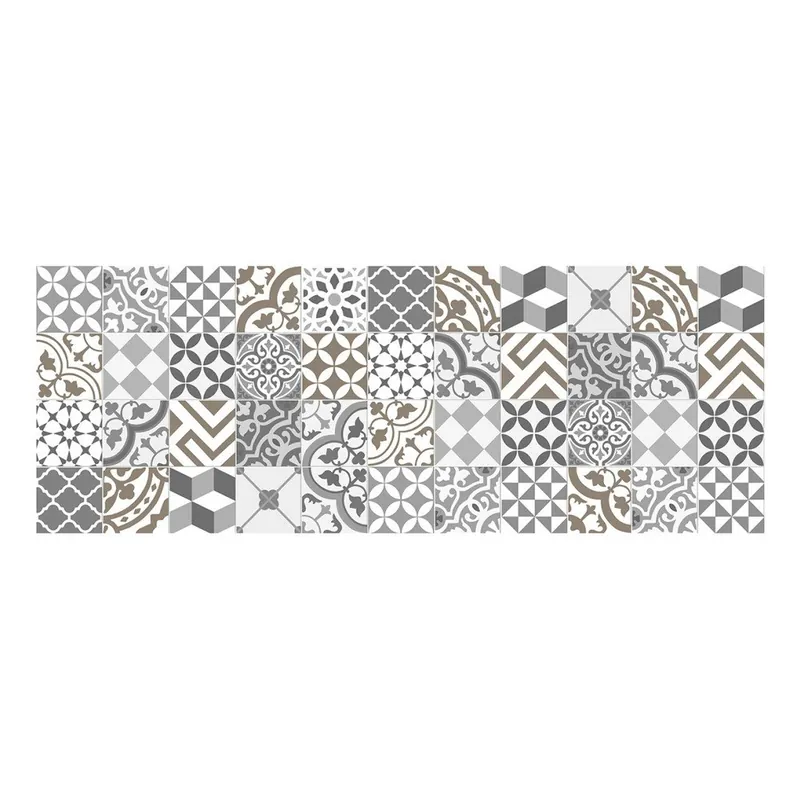 Bezpieczna płatność Dywan winylowy Floorart Collage Con Gris Liso, 66x180 cm Bonami