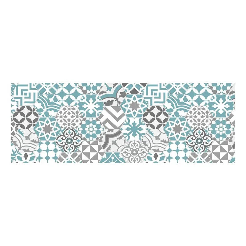 Zniżka Dywan winylowy Floorart Hexa Turquesa, 50x140 cm Bonami