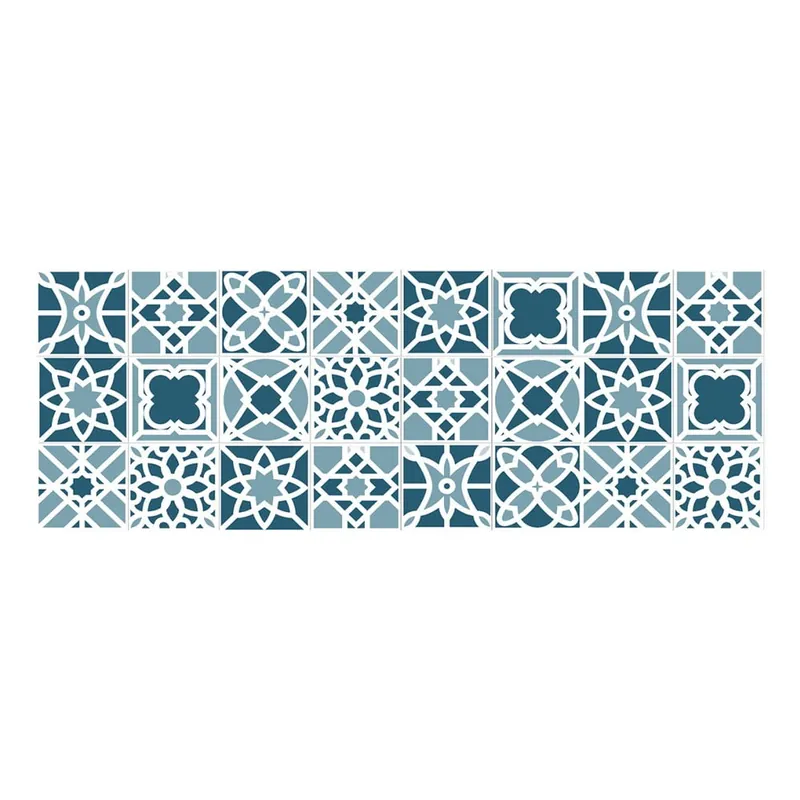 Dodaj do koszyka Dywan winylowy Floorart Zaragoza Azul, 50x140 cm Bonami