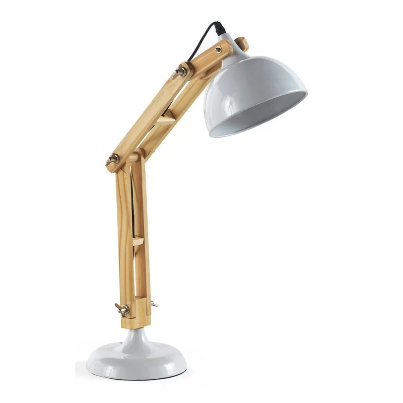 Biała lampa stołowa Geese Wooden Bonami Tani