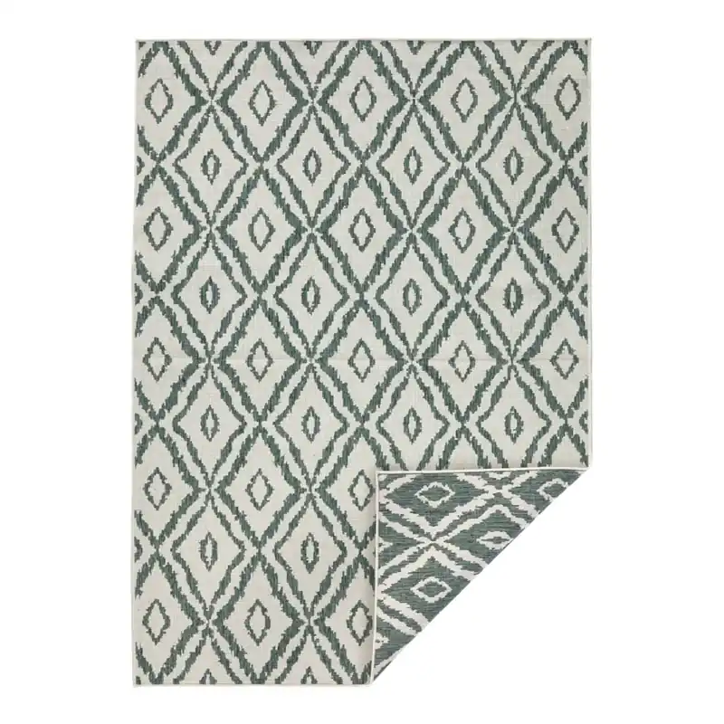 Bestseller Zielono-biały dywan dwustronny NORTHRUGS Rio, 200x290 cm Bonami