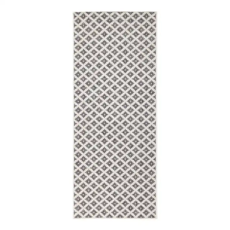 Wyjątkowa oferta Szary dywan dwustronny odpowiedni na zewnątrz Bougari Nizza, 80x150 cm Bonami