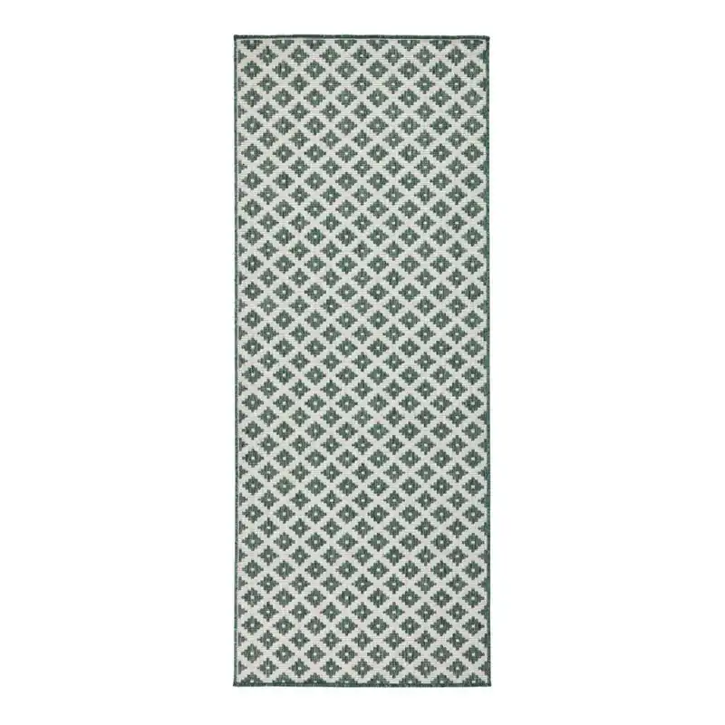 Zielony chodnik dwustronny odpowiedni na zewnątrz Bougari Bougari Nizza, 80x350 cm Bonami Zniżka