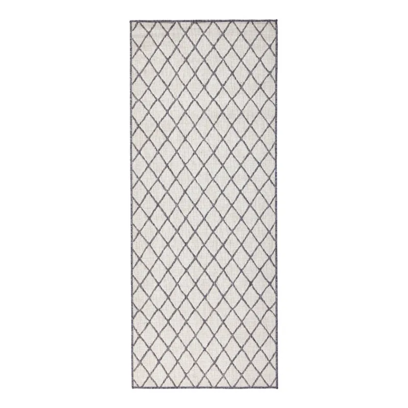 Łatwy zwrot Szary chodnik dwustronny odpowiedni na zewnątrz NORTHRUGS Malaga, 80x350 cm Bonami