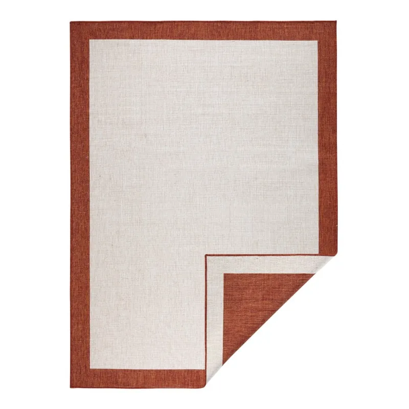 Sprawdź teraz Czerwono-kremowy dywan dwustronny NORTHRUGS Panama, 80x150 cm Bonami