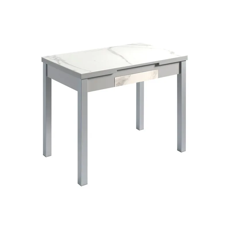 Biały stół rozkładany Pondecor Mesa, 60x100 cm Bonami Oferta