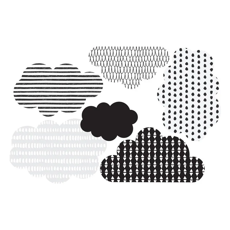 Zestaw 6 naklejek ściennych Dekornik Scandi clouds Bonami Łatwy zwrot