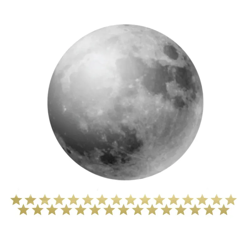 Do wyczerpania zapasów Naklejka ścienna z miarką wysokości Dekornik Full Moon Bonami