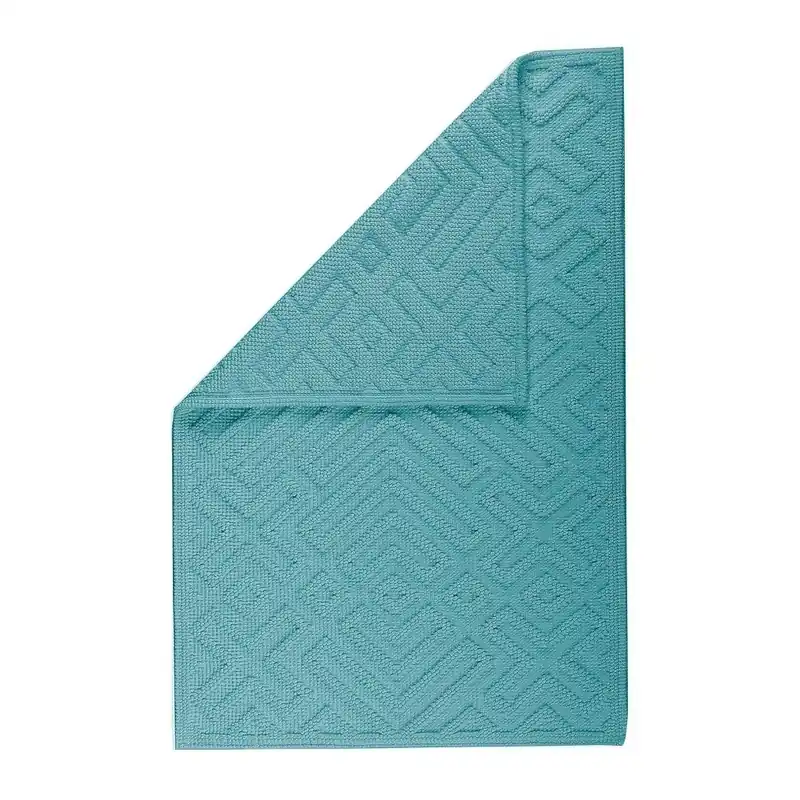 Turkusowy dywanik łazienkowy Sorema Cross, 50 x 80 cm Bonami Premium