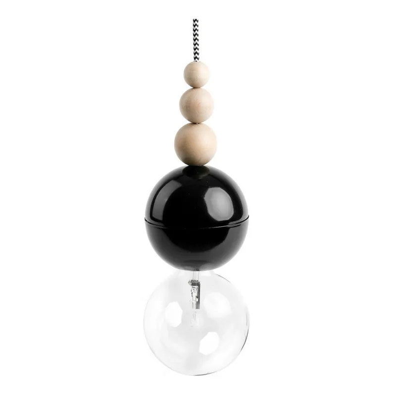 Ograniczona ilość Czarna lampa wisząca Kolorowe Kable Loft Bala Black Bonami