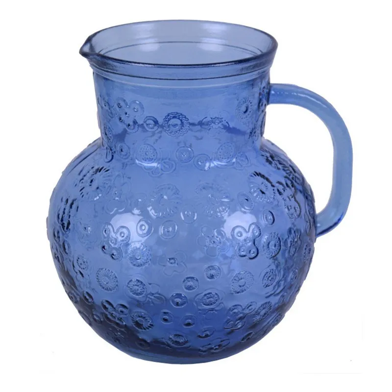 Wybór klientów Niebieski dzban szklany Ego Dekor Flora, 2,3 l Bonami