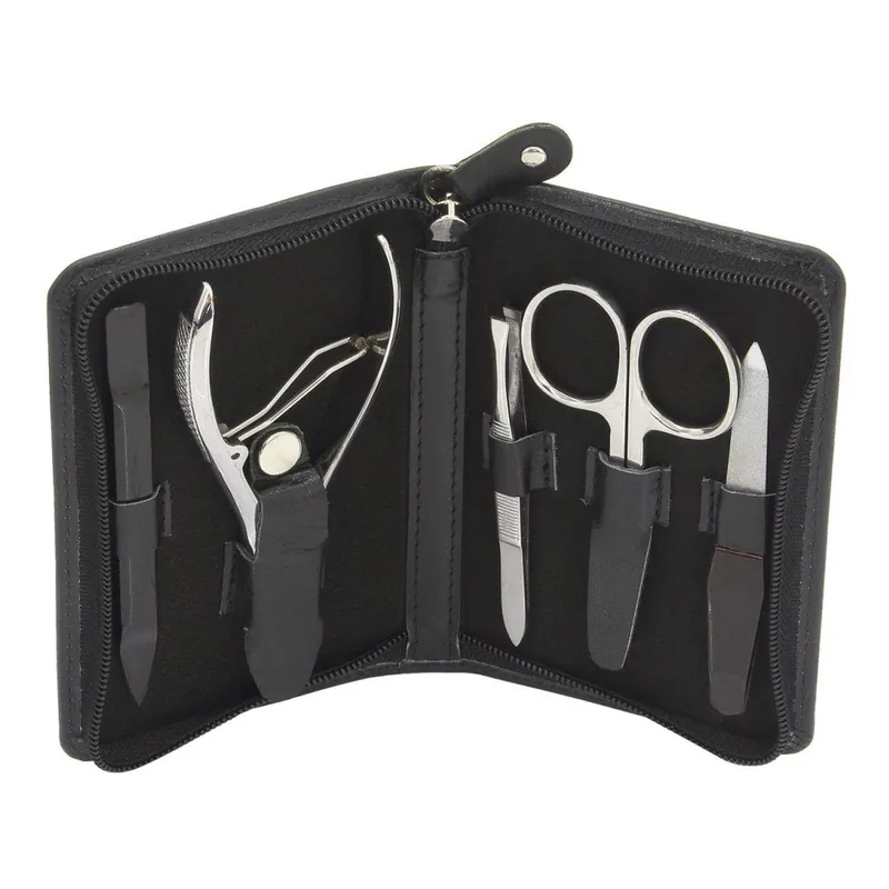 Zestaw do manicure w czarnym etui Friedrich Lederwaren Simona Bonami Ostatnie sztuki