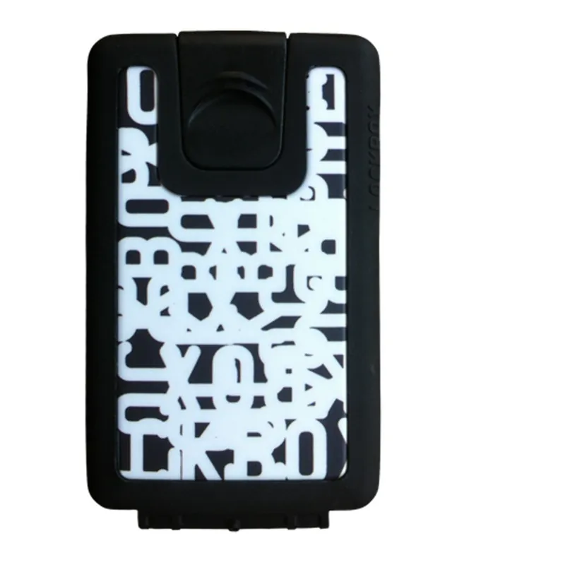 Czarno-biały portfelik Lockbox Casual Font Bonami Okazja