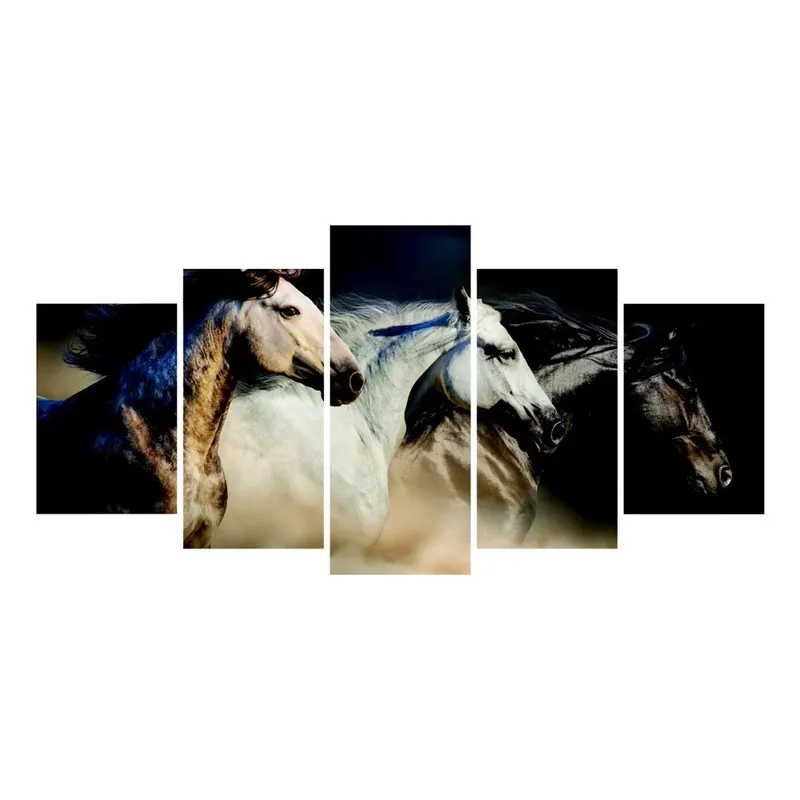 Nie przegap Wieloczęściowy obraz La Maison Des Couleurs Wild Horses Bonami