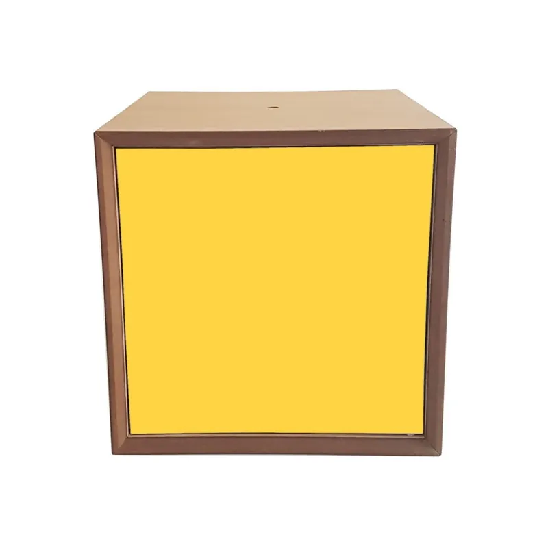 Półka modułowa z żółtymi drzwiami Ragaba PIXEL, 40x40 cm Bonami Wyjątkowa oferta