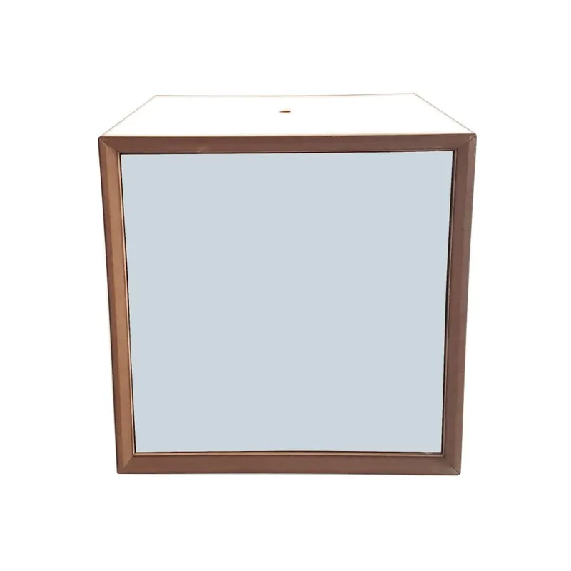 Półka modułowa z białym korpusem i jasnoszarymi drzwiami Ragaba PIXEL, 40 x 40 cm Bonami Bestseller