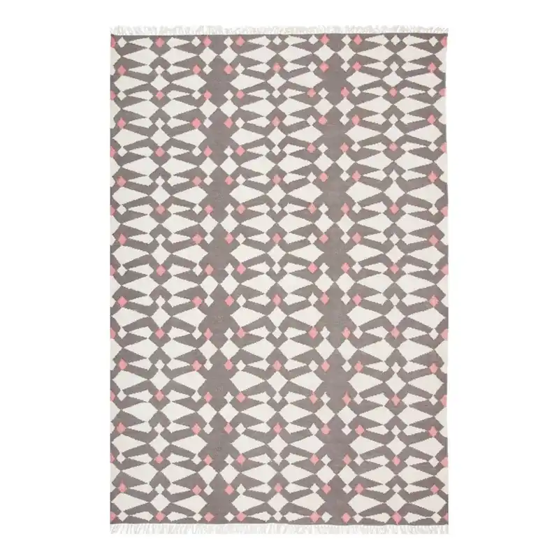 Zniżka Szary dywan wełniany tkany ręcznie Linie Design Andria, 200 x 300 cm Bonami