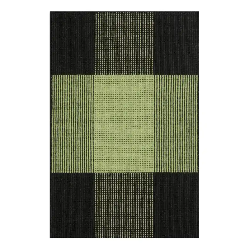 Promocja Zielony dywan wełniany ręcznie tkany Linie Design Bologna, 170x240 cm Bonami