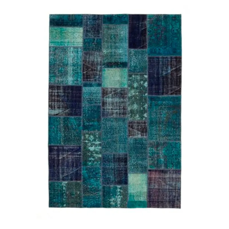 Ciemnoturkusowy dywan wełniany ręcznie wiązany Linie Design Century, 200 x 300 cm Bonami Zniżka