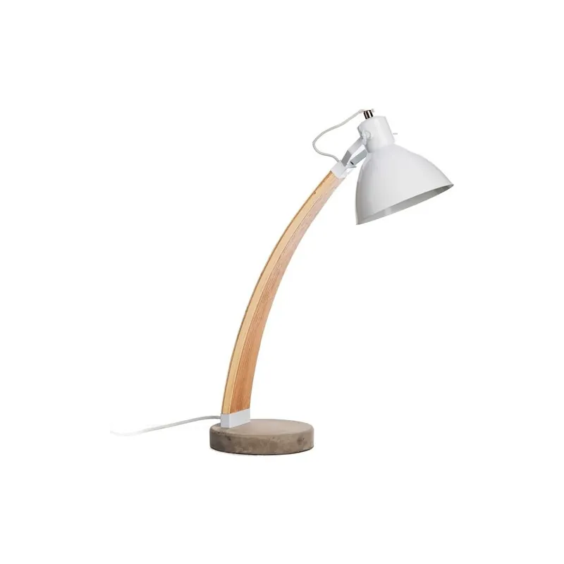 Premium Biała lampa stołowa Ixia Biance Bonami