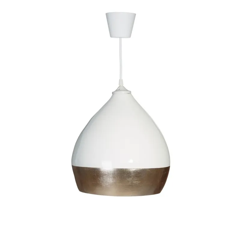 Biała lampa wisząca Ixia Bamboo, ⌀ 30 cm Bonami Szybka dostawa