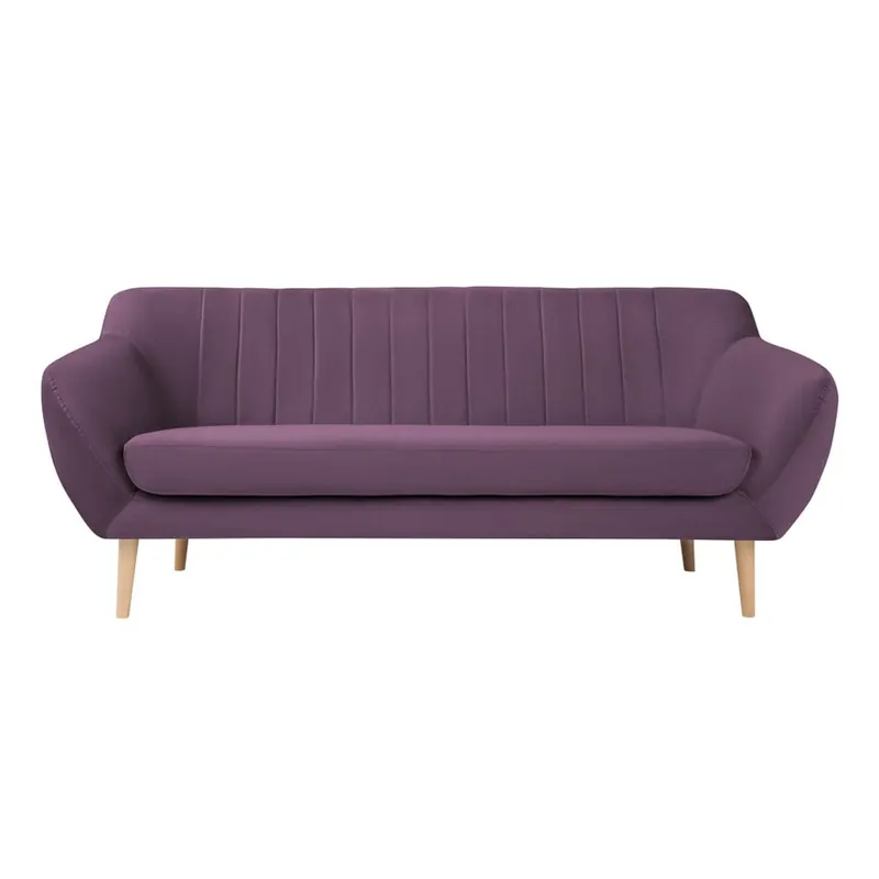 Fioletowa aksamitna sofa Mazzini Sofas Sardaigne, 188 cm Bonami Popularny