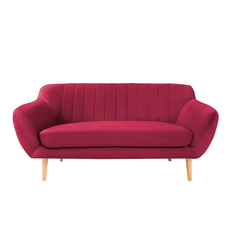 Ciemnoróżowa aksamitna sofa Mazzini Sofas Sardaigne, 158 cm Bonami Najlepsza cena