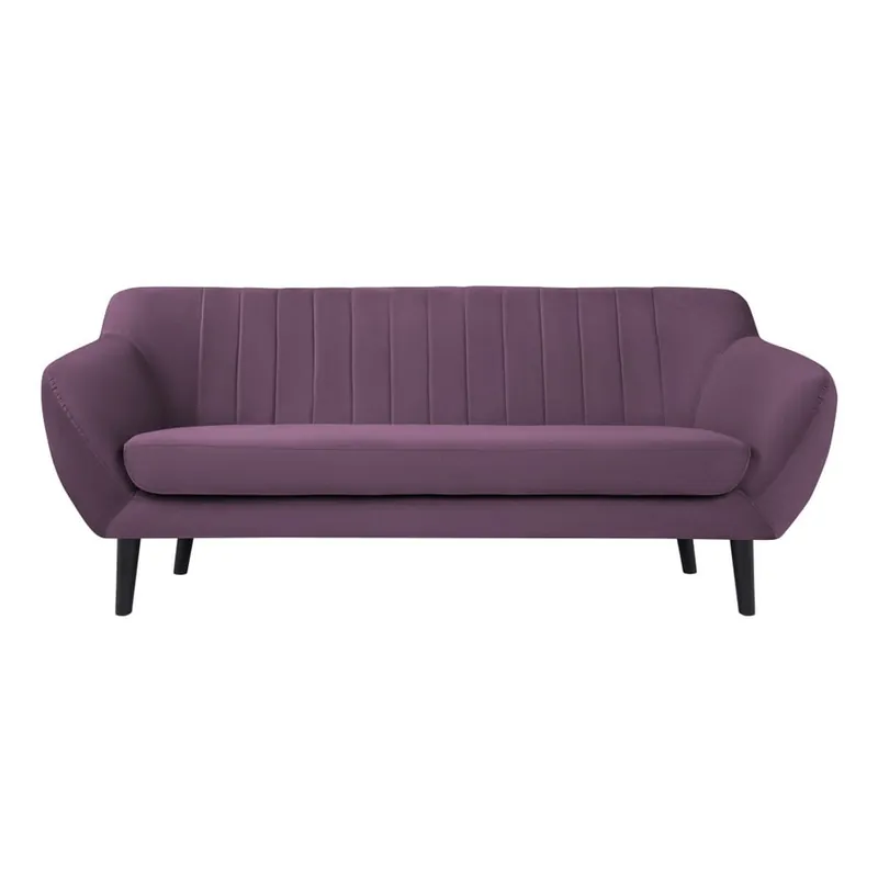 Fioletowa sofa 2-osobowa z czarnymi nogami Mazzini Sofas Toscane Bonami Nowość