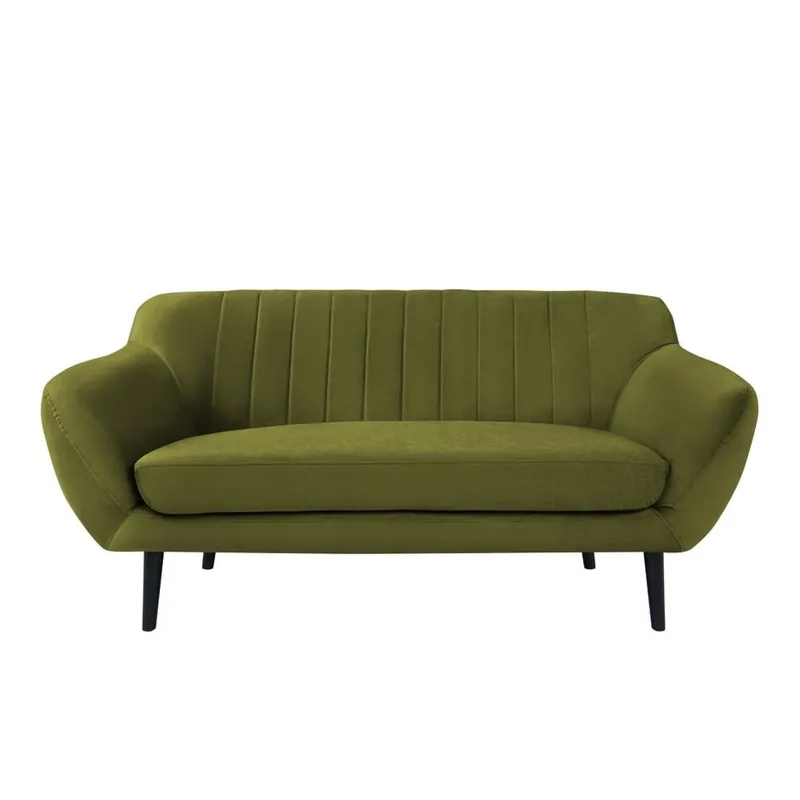 Kup online Zielona aksamitna sofa Mazzini Sofas Toscane, 158 cm Bonami
