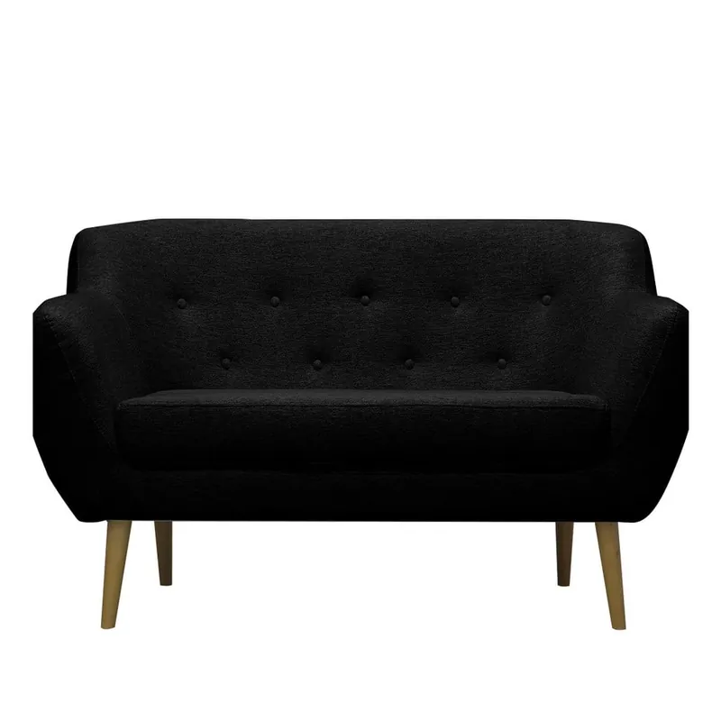 Czarna sofa dwuosobowa Mazzini Sofas Sicile Bonami Oferta