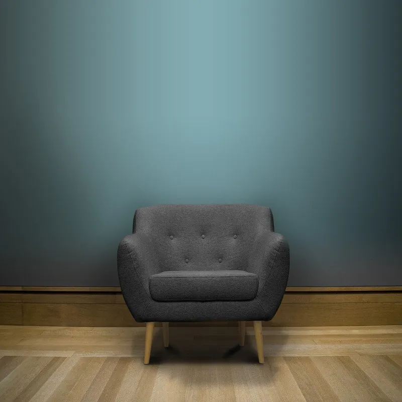 Promocja Ciemnoszary fotel Mazzini Sofas Sicile Bonami