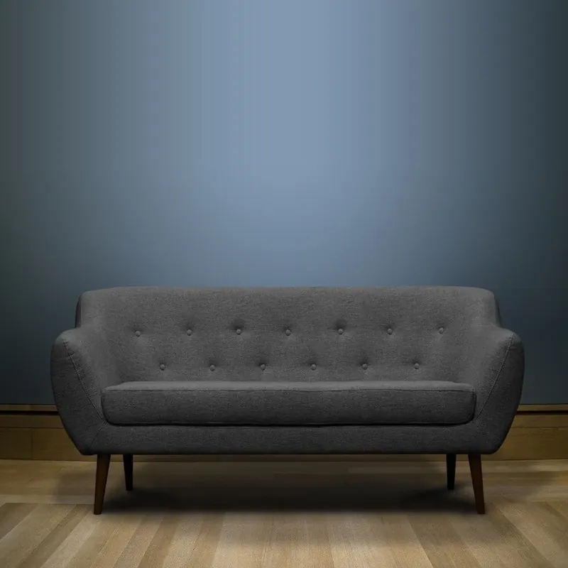 Ostatnie sztuki Ciemnoszara sofa trzyosobowa Mazzini Sofas Piemont Bonami