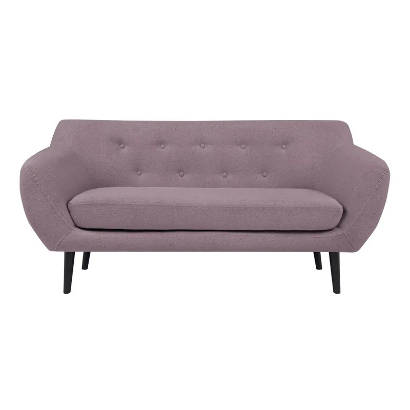 różowa sofa 2-osobowa z brązowymi nogami Mazzini Sofas Piemont Bonami Hit sprzedaży