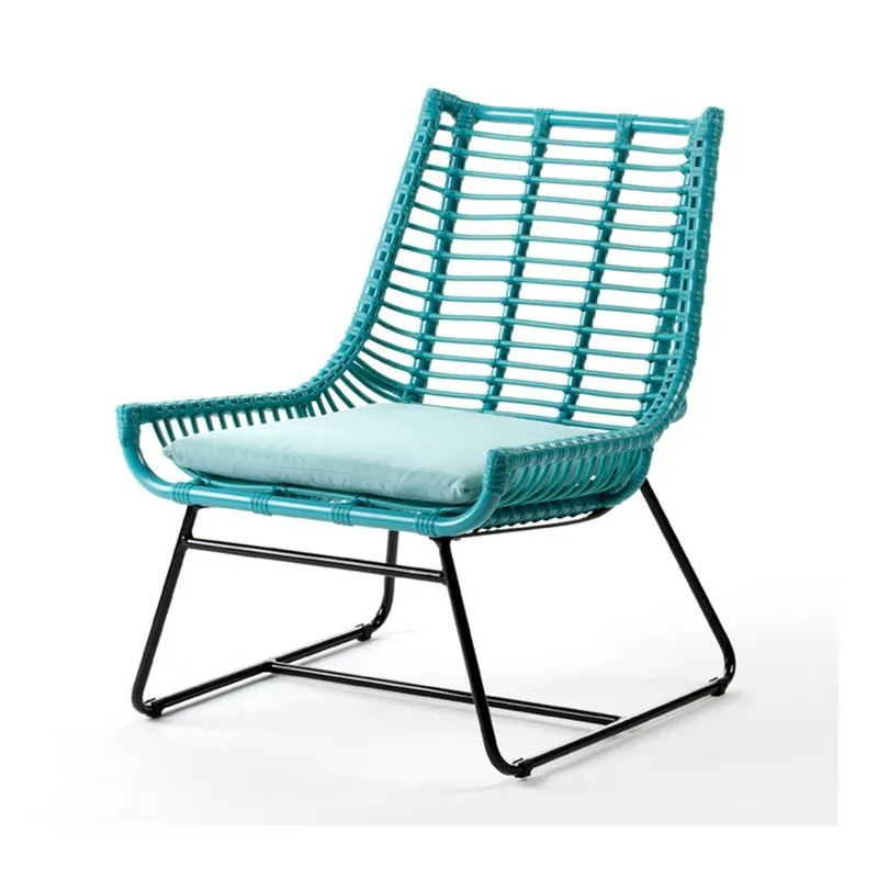 Turkusowy fotel Thai Natura Low Bonami Oferta limitowana