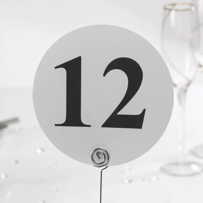 Tylko do końca tygodnia Zestaw 12 białych numerów na stół Neviti Simply Love Bonami