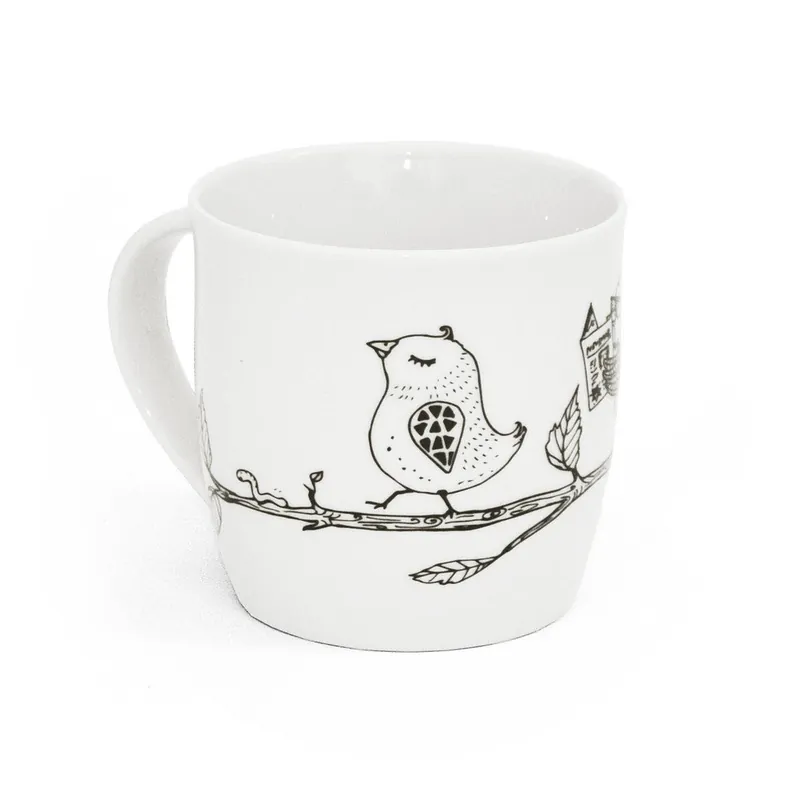 Kup online Kubek Bonami z limitowanej edycji "Rodzinne gniazdko“ Ja Cię Broszę, 260 ml Bonami