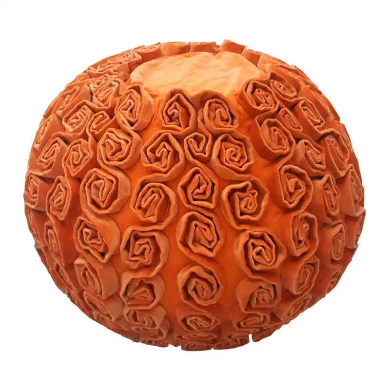 Tani Pomarańczowy puf Ragged Rose Rosa Bonami