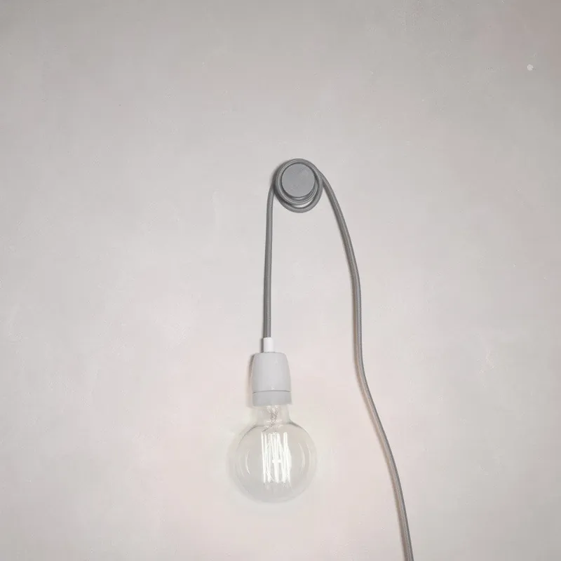 Szary kabel w oplocie z oprawką Filament Style Cable Bonami Wysoka jakość