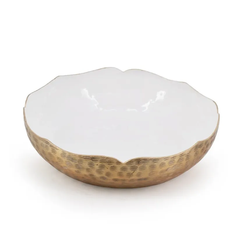 Biało-złota misa Moycor Silkar, ⌀ 32,5 cm Bonami Taniej