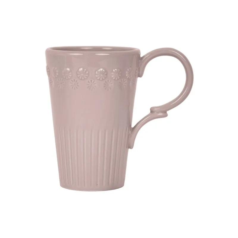 Różowy kubek ceramiczny Ego Dekor Flowers, ⌀ 31 cm Bonami Taniej