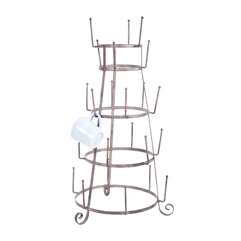 Brązowy stojak 4-poziomowy na kubki Ego Dekor Holder, wys. 65 cm Bonami Popularny