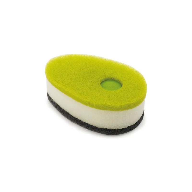Najlepsza cena Zestaw 3 zielonych gąbek z dozownikiem na płyn Joseph Joseph Soapy Sponge Bonami