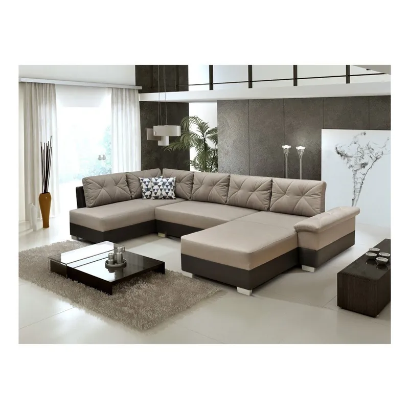 Brązowa sofa rozkładana Mars Manhattan U Bonami Najlepsza cena