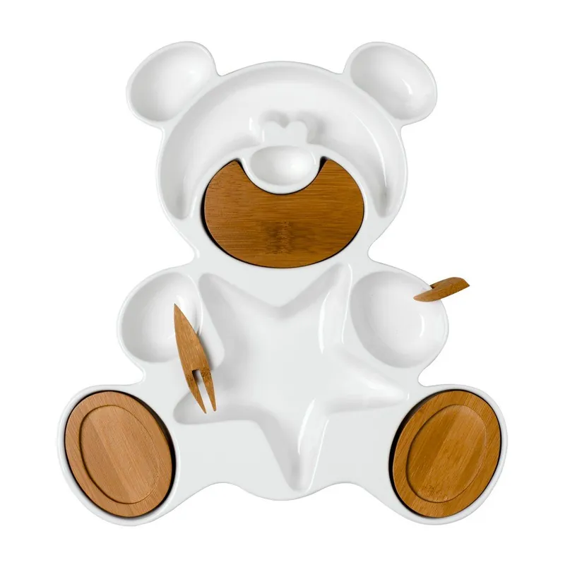 Miska do serwowania z 2 widelczykami Brandani Bear Bonami Obniżka ceny