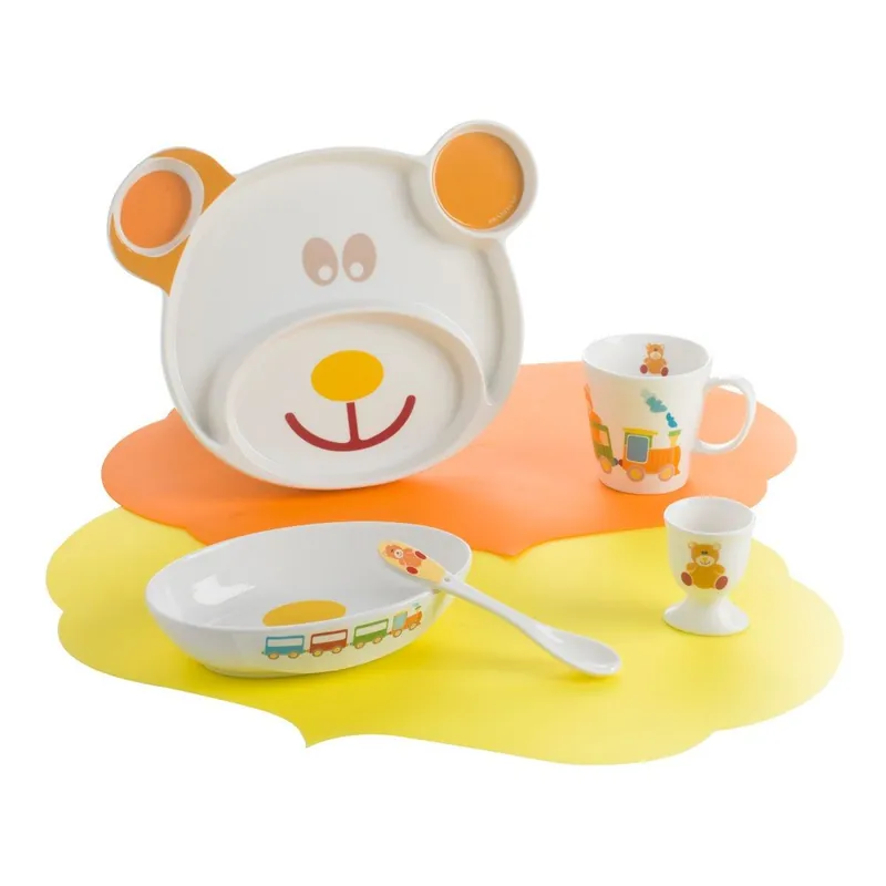 Porcelanowy komplet naczyń dla dziecka Brandani Bear, 5 części Bonami Sprawdź teraz